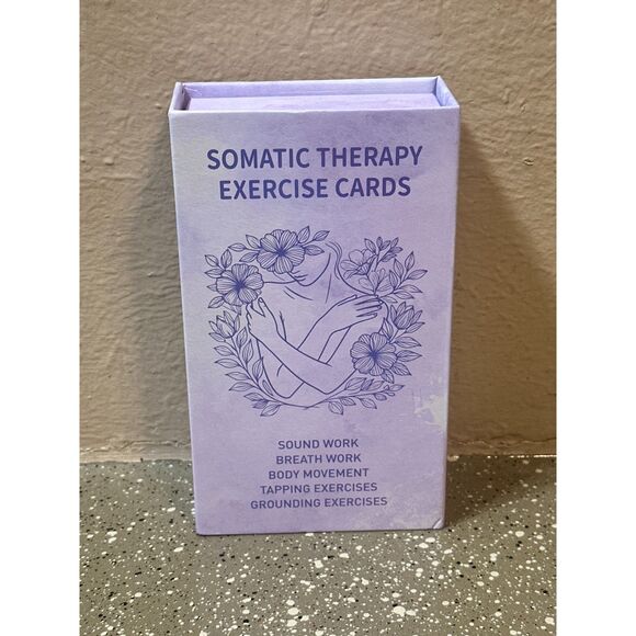 Somatic Therapy Exercise Cards 50pc – Breathwork, Tapping, Body Movement - Picture 5 of 5